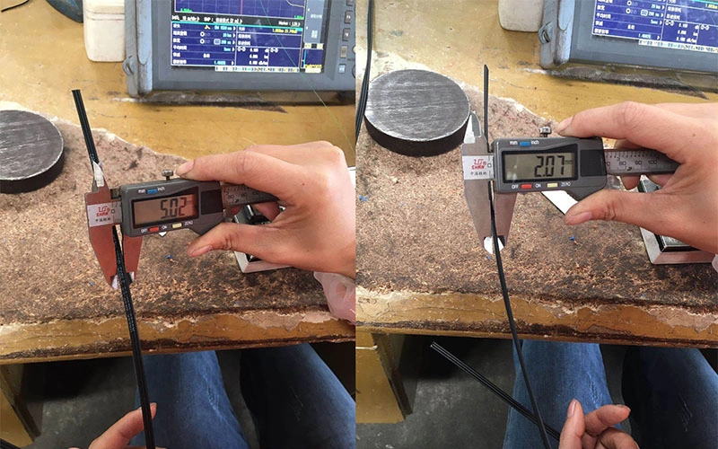 externe test van de huidkabel