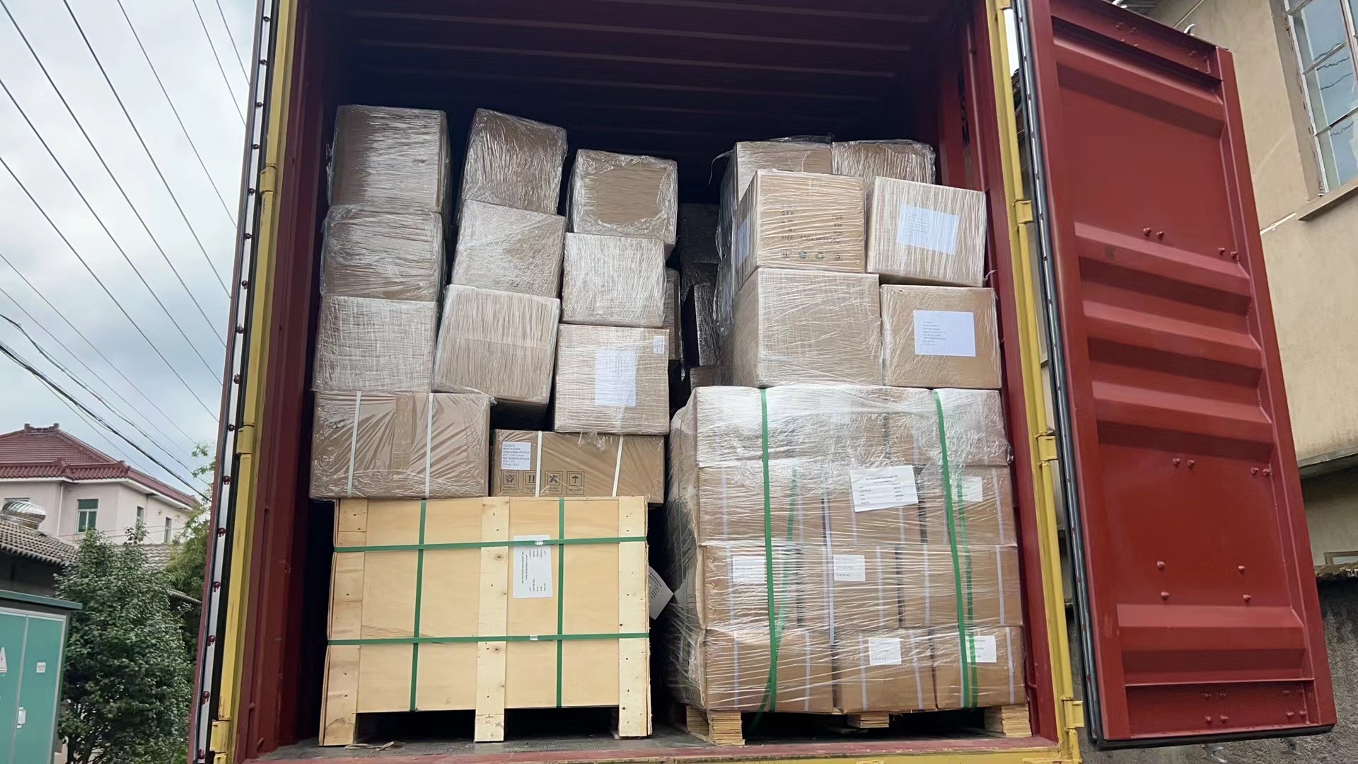 Aankomst en laden van goederen Aankomst en laden van goederen