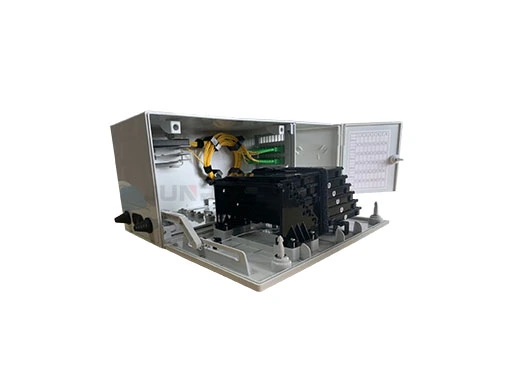 JUNPU CTO-48P 48 Core Indoor Fiber Termination Box Vooraanzicht Gesloten